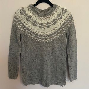 Gray Pattern Sweater